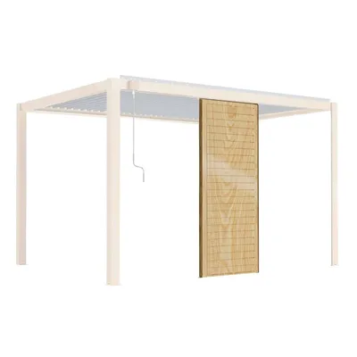Image de Claustra bois pour pergola bioclimatique corato et sapri (2,39 x 1 m) - Oviala Laviano