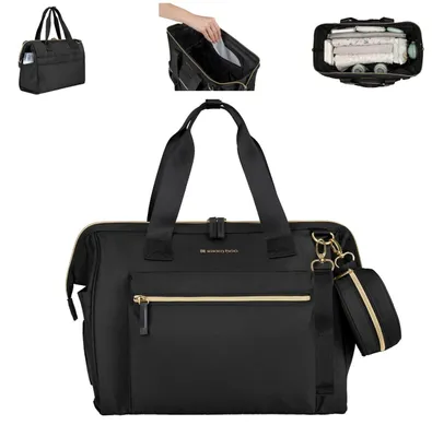 Immagine prodotto di Borsa fasciatoio Kikkaboo Maxi con fasciatoio, borsa piccola, zip nera