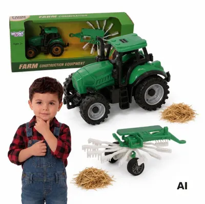 Imagen del producto de Tractor agrícola Woopie con rastrillo