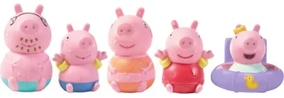 Produktbild von TOMY Peppa & Familie Badespritzer 5er Set