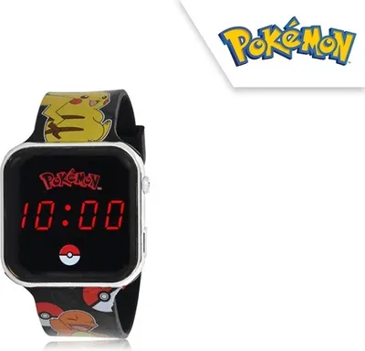 Zdjęcie produktu dla Zegarek cyfrowy LED z kalendarzem Pokemon