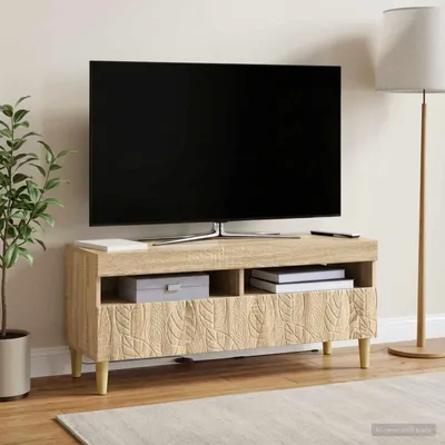 Obrázek produktu pro Maison Exclusive – TV stolek s LED osvětlením, Imitace Sonoma, materiál: dřevotříska