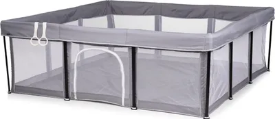 Image de Chipolino Parc Easy 180 x 180 cm sac, 2 anneaux, pliable, portique gris