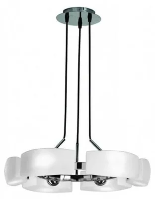 Zdjęcie produktu dla Wisząca lampa nowoczesna Fiona do jadalni biała chrom