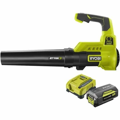 Zdjęcie produktu dla Dmuchawa strumieniowa Ryobi RY36BLA-140, akumulator 36 V, 152 km/h, 14,9 m3/min, 4,0 Ah