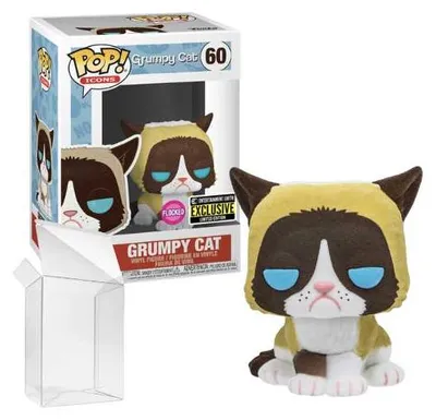 Produktbild von Grumpy Cat - Grumpy Cat 60 Special Edition Flocked - Funko Pop! - Vinyl Figur