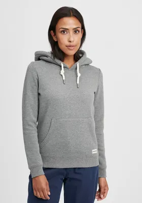 Produktbild von OXMO OXBinna Damen Kapuzenpullover Hoodie Pullover Mit Kapuze Und Teddy-Fell
