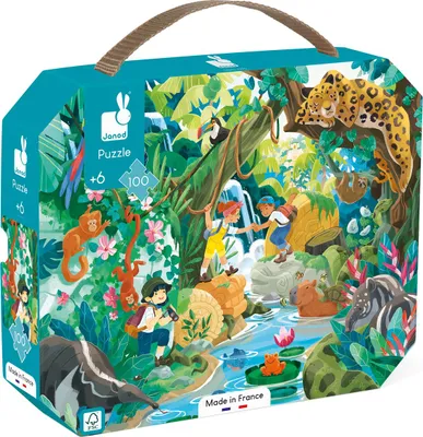 Produktbild von Janod Puzzle – Das Abenteuer, 100 Teile