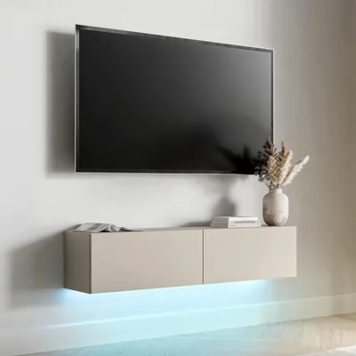 Immagine prodotto di Mocogno - Mobile Porta tv, 144x32x32h cm Beige, un Ripiano