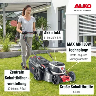 Produktbild von AL-KO 36 V Akku-Rasenmäher 51.4 Li SP Comfort inkl. 1 Akku und Ladegerät