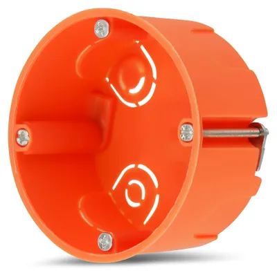 Produktbild von REV Hohlraumdose – Hohlwanddosen 25 St., Ø68mm, 35mm tief, Schrauben – orange