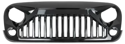 Productafbeelding van Radiateurrooster voor JEEP Wrangler Rubicon JK 2007–2017, model Angry Vader, zwart.