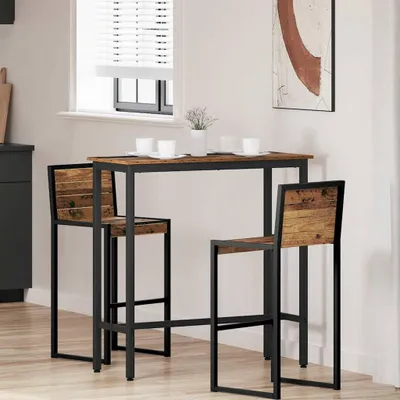 Produktbild von "Schlussverkauf" Tisch 1 PC  - Modernen Stil - Esszimmertisch - Altholz 100x40x100,5 cm Ingenieure Holz und Stahl  C9704