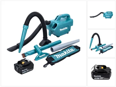 Produktbild von Makita DCL 184 T1 Akku Staubsauger 18 V 54 mbar 0,5 l + 1x Akku 5,0 Ah - ohne Ladegerät