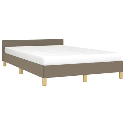 Zdjęcie produktu dla vidaXL Rama łóżka bez materaca Taupe 120x190 cm tkanina