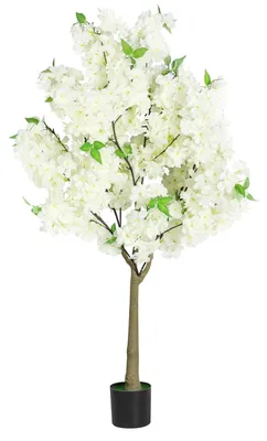 Image de Arbre de cerisier en fleurs artificiel, 120 cm, pour intérieur