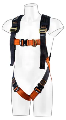 Produktbild von Portwest FP72 Portwest Ultra 2-Punkt-Auffanggurt Black/Orange Gr. S/M/L