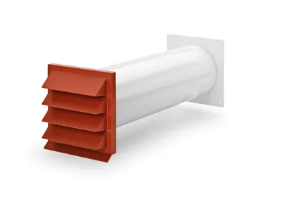 Immagine prodotto di Naber K-Klima-R 150 150 Manicotto a parete, rosso mattone - Tecnologia di ventilazione