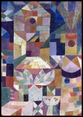 Immagine prodotto di Poster 70x100cm Burggarten, Paul Klee Vintage per il salotto