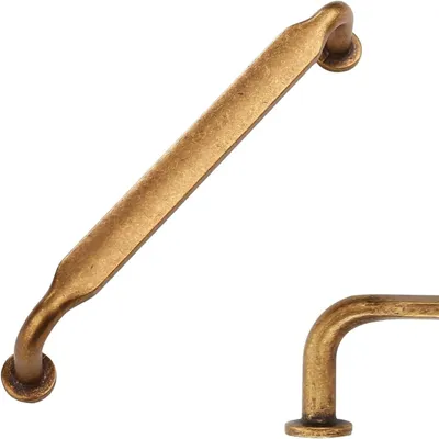 Möbelgriffe, antikes Messing, 320 mm, 10 Stück, Zinklegierung