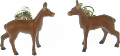 Produktbild von Reh Ohrstecker Miniblings Stecker Ohrringe Rehkitz Weihnachten braun