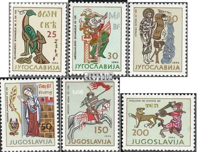 Produktbild von Briefmarken Jugoslawien 1964 Mi 1095-1100 (kompl.Ausg.) postfrisch Kunst in Jugoslawien
