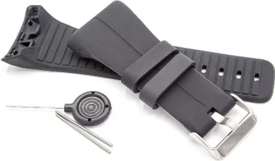 Produktbild von vhbw TPE Ersatz Armband kompatibel mit Polar M430, M400 Fitnessuhr, Smartwatch - 9,0cm + 12,2 cm schwarz