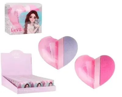 Image de Gomme à effacer en forme de coeur avec taille-crayon BDGirls MIX