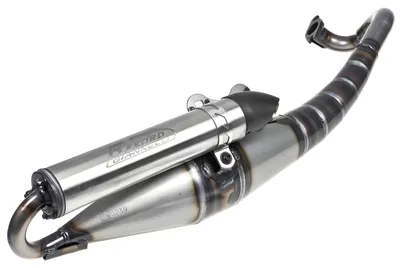 Image de Échappement Giannelli Rekord R1 argenté, avec homologation (ABE), pour Aprilia SR 50 LC, modèles à partir de l'année [année de fabrication].