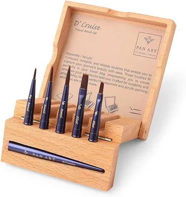 Imagen del producto de Juego de pinceles nº 04-08 para pintura con acuarela, témpera y acrílico