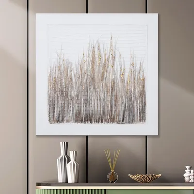 Produktbild von Gilde Bild, quadratisch, "Cespuglio", Leinwand, weiß, VE 1, L. 3 cm, B. 80 cm, H. 80 cm