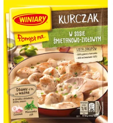 Obrázok produktu pre Pomysł na Kurczaka Winiary Śmietanowo-Ziołowym 30 g