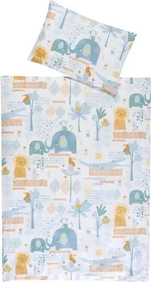 Produktbild von Schardt Baumwoll Bettwäsche 2 teilig Bettbezug 100 x 135 cm Kopfkissenbezug 40 x 60 cm Pelikan mint