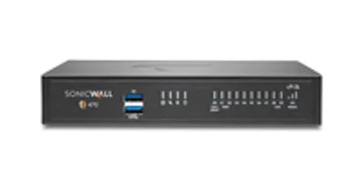 Immagine prodotto di SonicWALL TZ470W - 3500 Mbit/s - 1500 Gbit/s - 2000 Mbit/s - TCP/IP - UDP - ICMP - HTTP - HTTPS - IPSec - ISAKMP/IKE - SNMP - DHCP - PPPoE - L2TP - PPTP - RADIUS - SonicOS 7.0 - Verkabelt & Kabellos