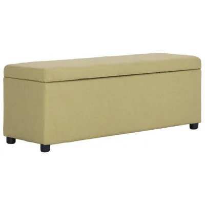Obrázek produktu pro Lavice s úložným prostorem 116 cm zelená polyester