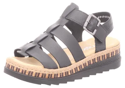 Produktbild von Rieker Damen-Sandalette Schwarz, Farbe:schwarz, EU Größe:39