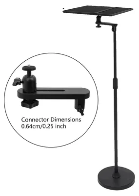 Image de Support de projecteur, réglage de la hauteur, rotation à 360 degrés, couleur noire