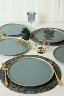 Produktbild von Hermia, X0001524900, Serviceplatten-Set (6-teilig), Grün, 28 x 28 cm