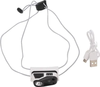 Image de Lampe frontale LED, IPX5, étanche, capteur de mouvement, recharge USB, mini-lampe frontale réglable pour la pêche, la course à pied