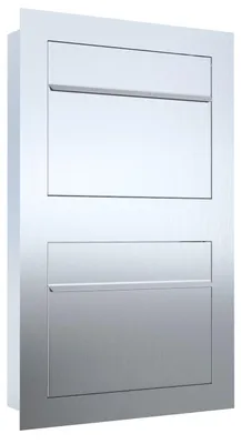 Produktbild von Einbaubriefkasten Sora for Two aus Edelstahl