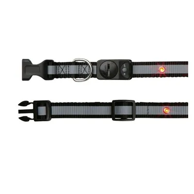 Produktbild von Trixie Safer Life Flash Halsband - Schwarz S-M