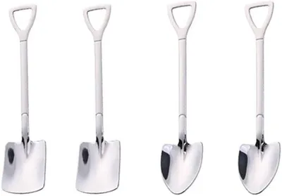 Produktbild von Löffel, Suppenlöffel und Kochlöffel für die Küche, Dessertlöffel, Kaffeelöffel, Besteckset, Retro-Eisenschaufel, Eislöffel, Schaufel, Kreativlöffel, Teelöffel, Geschirr, Esslöffel und Teelöffel (C)