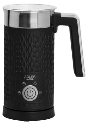 Obrázok produktu pre Adler AD 4494 B, Automatic milk frother/warmer, Kovová, Čierna, 130 ml, 300 ml, 0,3 L, Horúci a studený