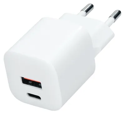 Obrázek produktu pro Solight USB-C + USB-A rychlonabíječka GaN 20 W PD DC77