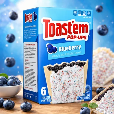 Immagine prodotto di Toast'em Pop-Ups al mirtillo 288g