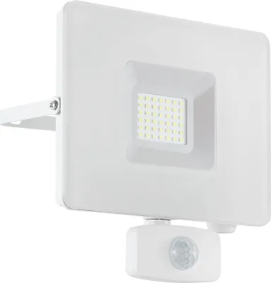 Produktbild von EGLO LED Außen-Strahler Faedo 3, 1 flammige Außenleuchte, Wandstrahler aus Alu, Farbe: Schwarz, Glas: klar, 50 Watt, IP65