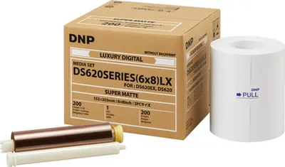 Produktbild von DNP Papier Super Matte 1 Rolle je 200 St 15x20 für DS620