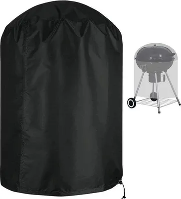 Image de Housse imperméable pour barbecue, résistante à l'abrasion, noire, 77 x 97 cm