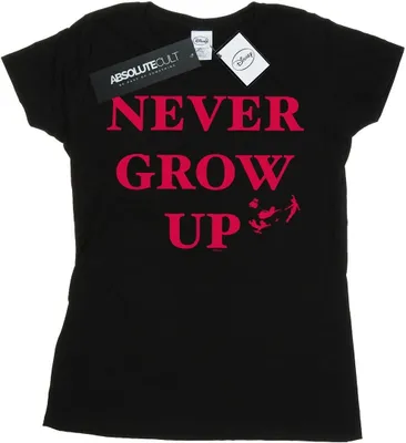 Produktbild von Disney - "Never Grow Up" T-Shirt für Damen BI36581 (M) (Schwarz)