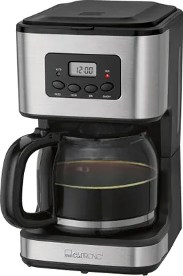 Produktbild von Clatronic Kaffeefiltermaschine für 12-14 Tassen | 1,5 L | Programmierbare 24-Stunden LCD-Digital-Zeitschaltuhr | Edelstahlfront | KA 3642